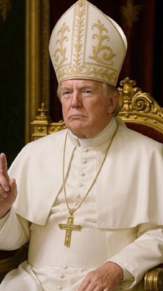 Trump vestito da Papa, il fotomontaggio sui social della della Casa Bianca