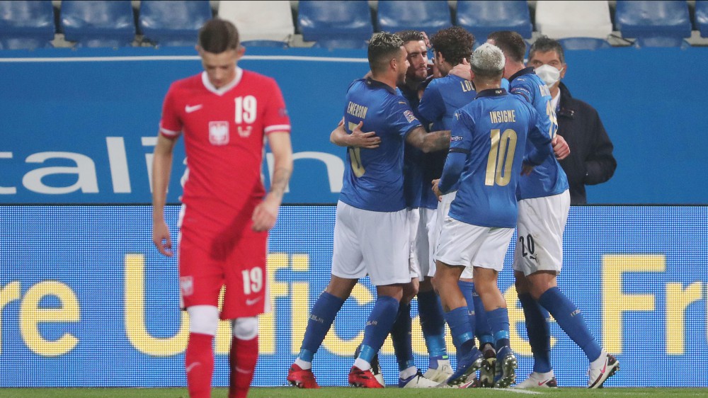 Una bella Italia batte 2-0 la Polonia a Reggio Emilia, ora gli azzurri sono in testa al girone di Nations League