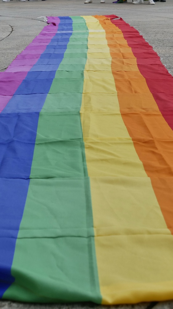 Verona, studente di 13 anni "contrario ai valori Lgbt" si arrampica sulla ringhiera pur di non calpestare la scala arcobaleno: punito con una nota disciplinare