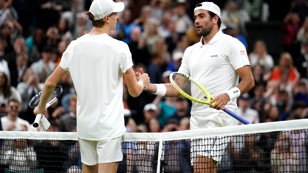 Wimbledon: Il derby azzurro è di Jannik Sinner, battuto Matteo Berrettini in un match spettacolare