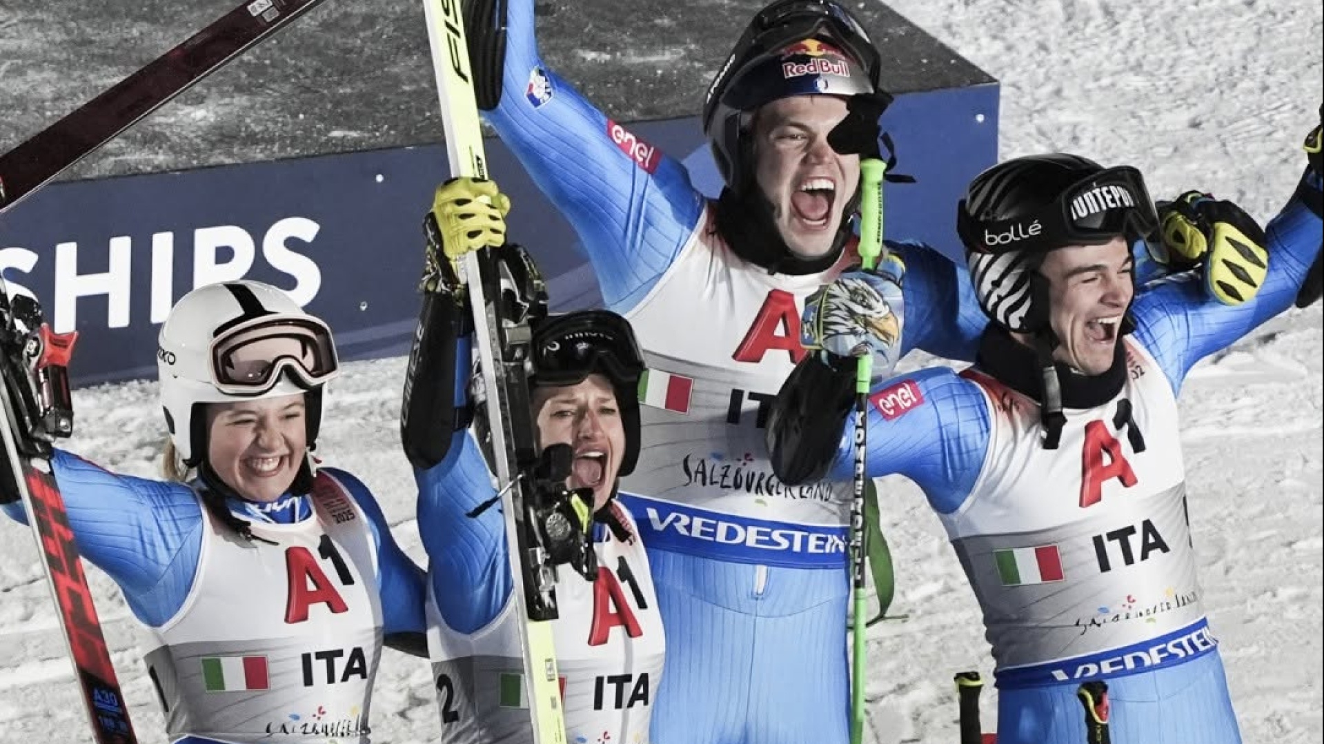 Mondiali di sci, l'Italia vince la medaglia d'oro nel parallelo a