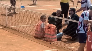 Internazionali BNL d'Italia: Eliminato Napolitano, l'ultimo italiano nel torneo. Attivisti invadono il campo Pietrangeli