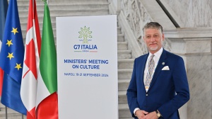 Parte il G7 della cultura a Napoli, Giuli, "continuare a stare al fianco all'Ucraina"