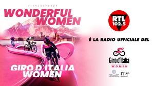 RTL 102.5 è la radio ufficiale del Giro d'Italia Women, dal 7 al 14 luglio con partenza da Brescia e arrivo a L’Aquila