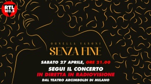 RTL 102.5 è la radio ufficiale di "Senza Fine", gli speciali eventi live di Ornella Vanoni e trasmetterà in diretta in radiovisione il concerto di sabato 27 aprile al Teatro Arcimboldi di Milano
