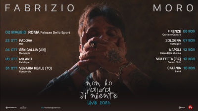 Fabrizio Moro torna live nel 2026 con il tour "NON HO PAURA DI NIENTE"