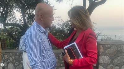 Gianluigi Nuzzi verso Pomeriggio Cinque al posto di Myrta Merlino, la foto dell'incontro