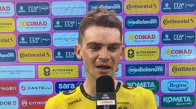 GIRO D’ITALIA, GIULIO CICCONE BEFFATO SULLE DOLOMITI, VINCE KUSS