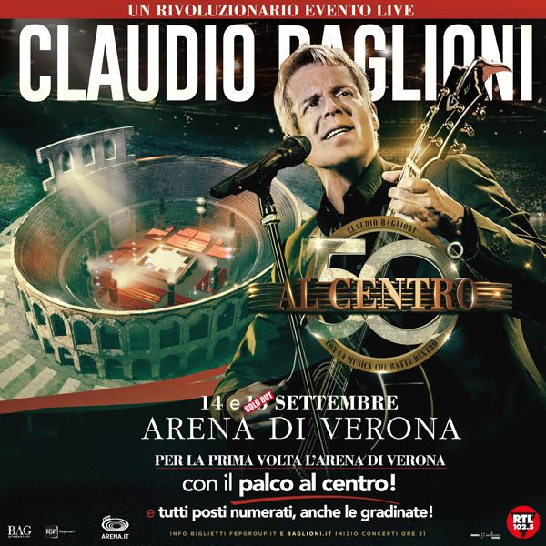 Claudio Baglioni: "Sanremo? Una pazzia e raddoppio Verona"