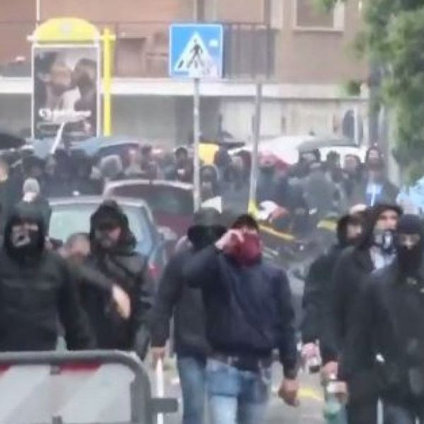 Finale di Coppa Italia, cinque tifosi in arresto, un ferito