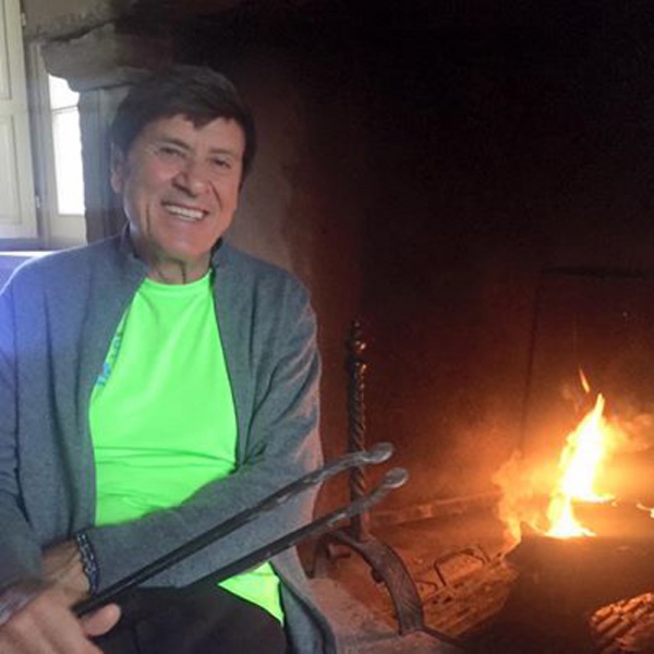 Gianni Morandi cade e si frattura tre costole