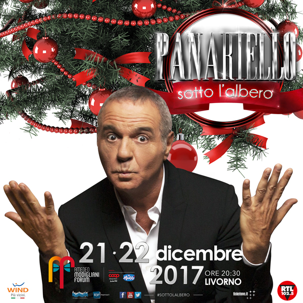 Giorgio Panariello, “Panariello sotto l’albero” parte da Livorno