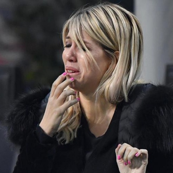 Inter eliminata dalla Champions, Wanda Nara scoppia in lacrime