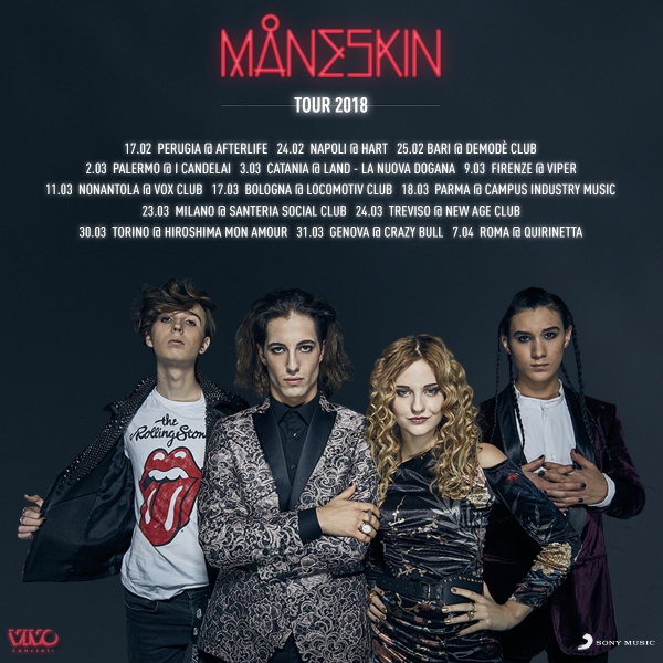 Maneskin da X Factor al tour