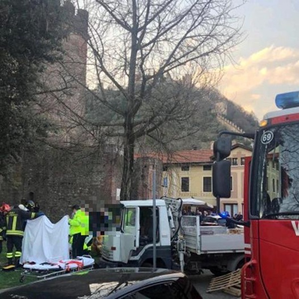 Marostica, amputata gamba al bambino travolto da un camion