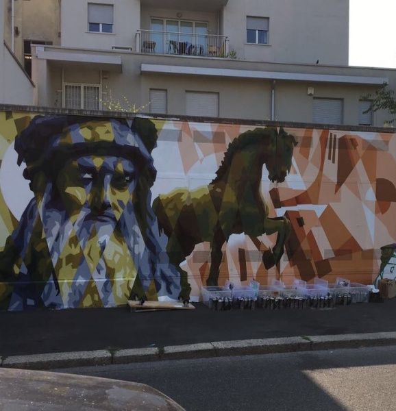 Via Gluck dal mito di Celentano all’opera d’arte di Raptuz
