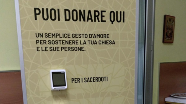 Anche la chiesa si adegua, le offerte si potranno fare con il pos, addio alle monetine