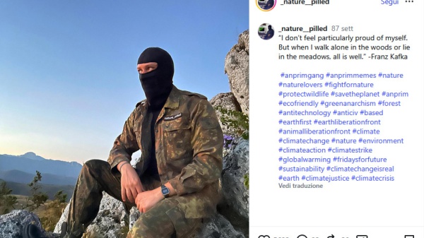 Arrestato a Teramo anarchco che ispirandosi a Unabomber dava isruzioni su instagram per fabbricare ordigni