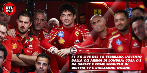 F1 75 Live del 18 febbraio, l’evento dalla O2 Arena di Londra: cosa c’è ...