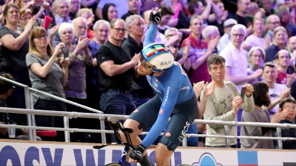 Filippo Ganna, oro nell'inseguimento ai mondiali su pista di Berlino