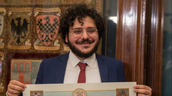 Finalmente sono qui, è un sogno che si avverà. Così Patrick Zaki nella conferenza stampa che ha tenuto a Bologna