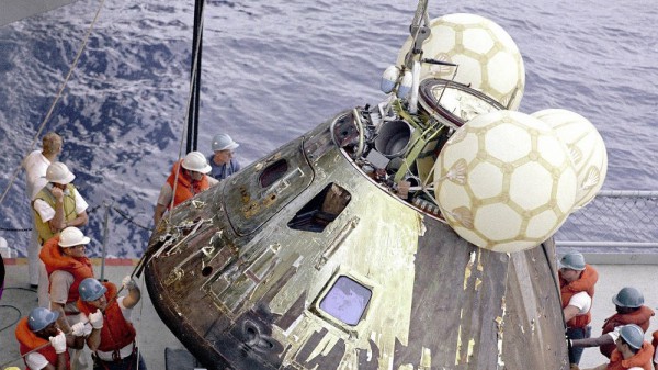 Il 17 Aprile 1970 l'Apollo 13 ammarò nell'Oceano Pacifico, 4 giorni dopo il celebre incidente