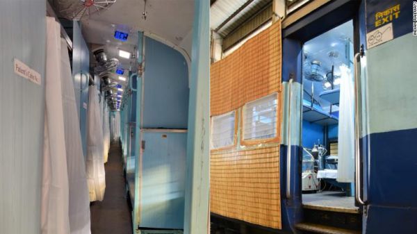 In india, per la prima volta in 167 anni, chiudono le reti ferroviarie e le carrozze diventano reparti di isolamento ospedalieri