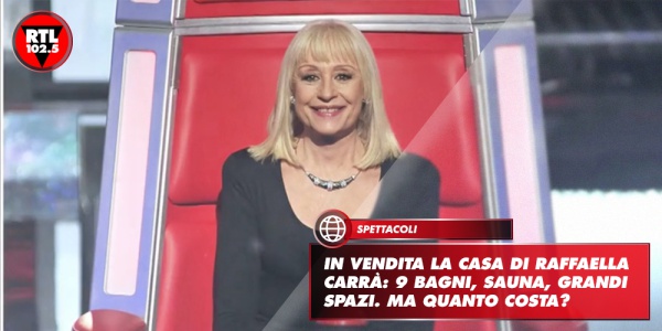 In Vendita La Casa Di Raffaella Carrà: 9 Bagni, Sauna, Grandi Spazi. Ma ...