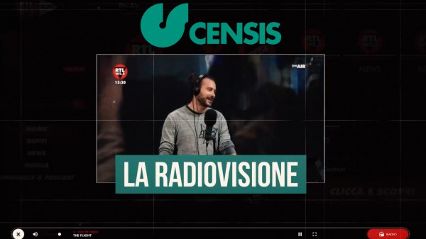 La radiovisione è il new media che conquista il pubblico e il censis certifica che è diventata un fenomeno di massa