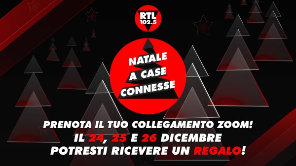 RTL 102.5, Radiofreccia e Radio Zeta festeggiano il Natale a “Case Connesse”