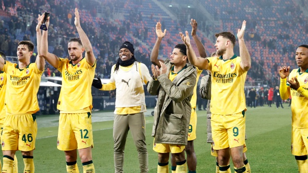 Serie A: Milan vittorioso a Bologna, tallona l'Inter a -5 in classifica