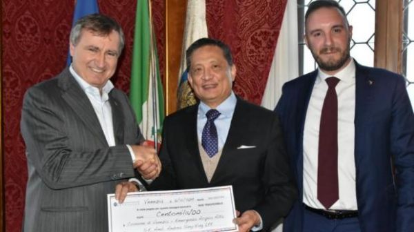 Venezia, 100mila euro da Taiwan per città ferita da acqua