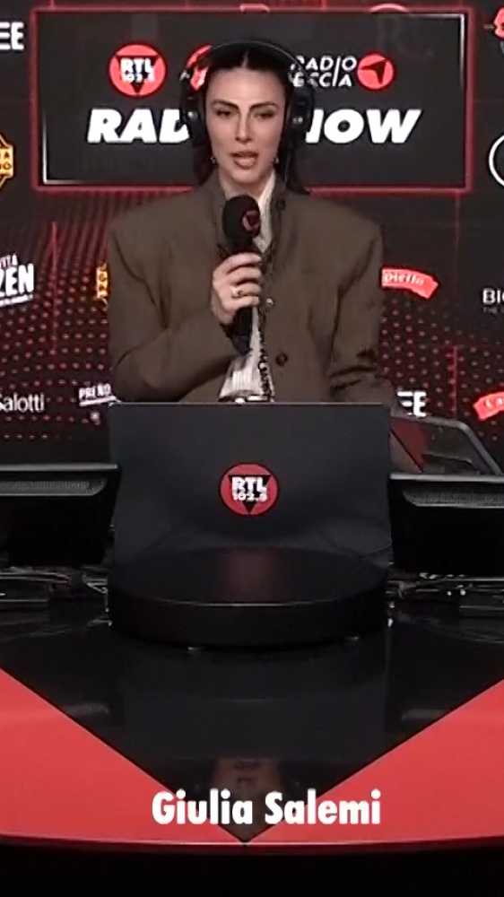 Vai alla pagina Giulia Salemi Ospite in W L’Italia in diretta da Sanremo