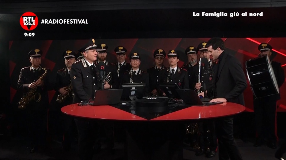 La banda musicale dell'Arma dei Carabinieri