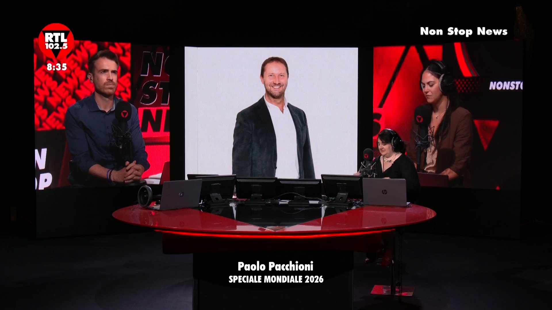 Paolo Pacchioni, Andrea Salvati e Nicolò Pompei