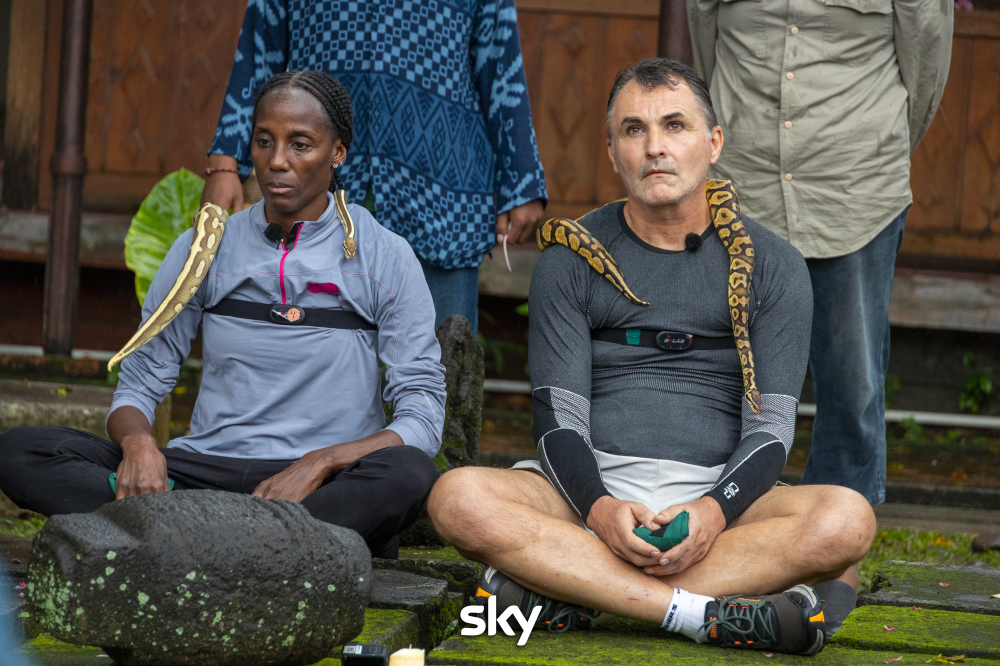 Fiona May e Patrick Stevens