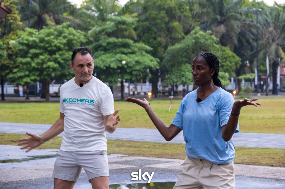 Fiona May e Patrick Stevens