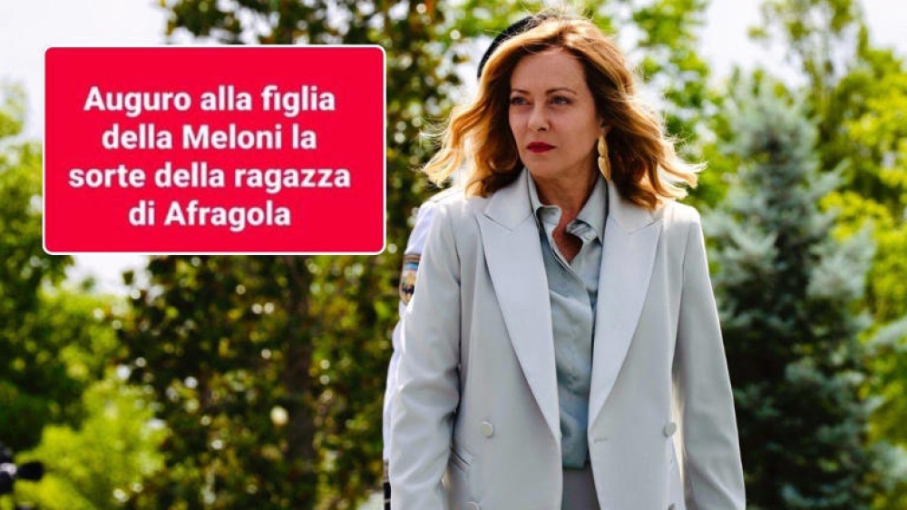 Il post scioccante che minaccia la figlia della Meloni, i referendum
