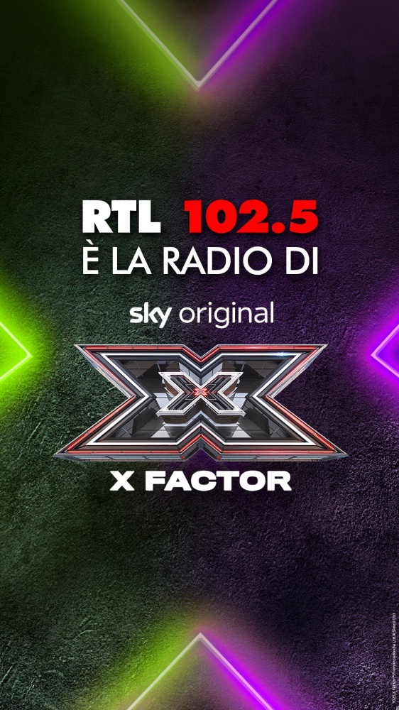RTL 102.5 è la radio di X Factor 2025 - La nuova stagione di X Factor è iniziata! RTL 102.5, radio ufficiale del talent show di Sky, accompagnerà gli ascoltatori attraverso ogni fase del programma.