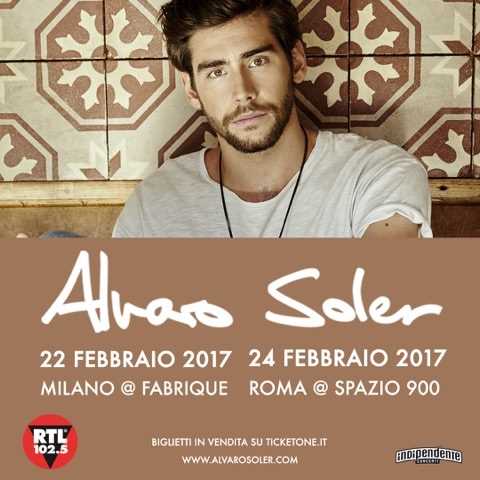 Alvaro Soler in tour con RTL 102.5