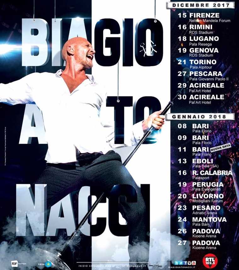 Biagio Antonacci, annunciata la terza data a Bari