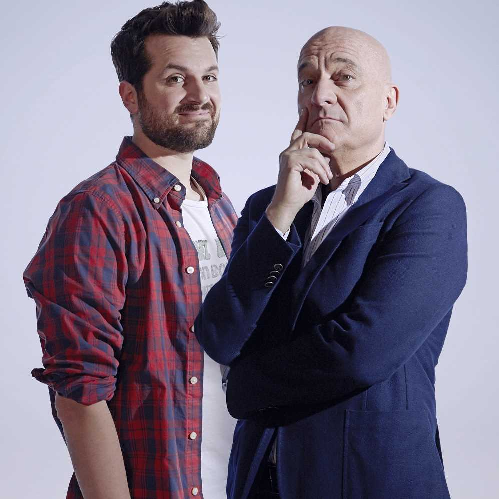 Claudio Bisio e Frank Matano scatenati in "The Comedians"