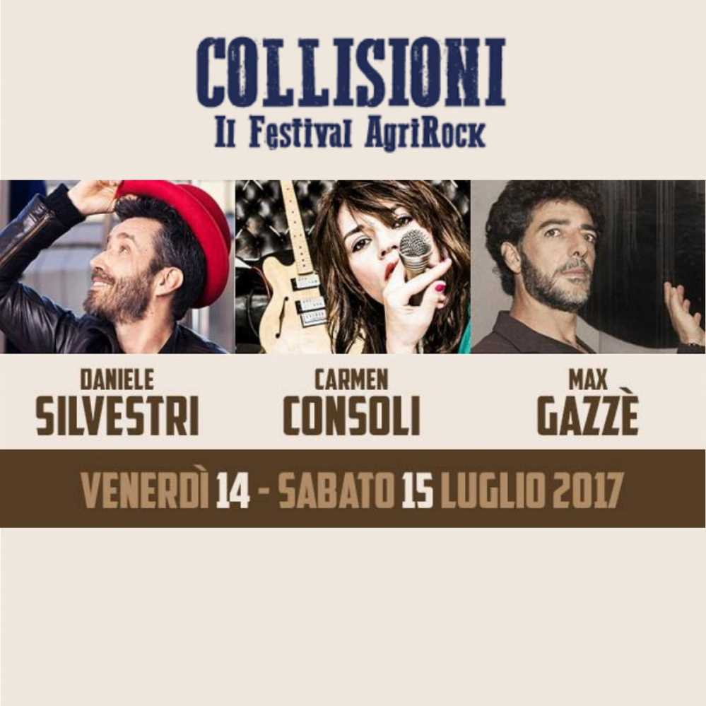 Collisioni, Consoli-Silvestri-Gazzè pronti ad emozionare
