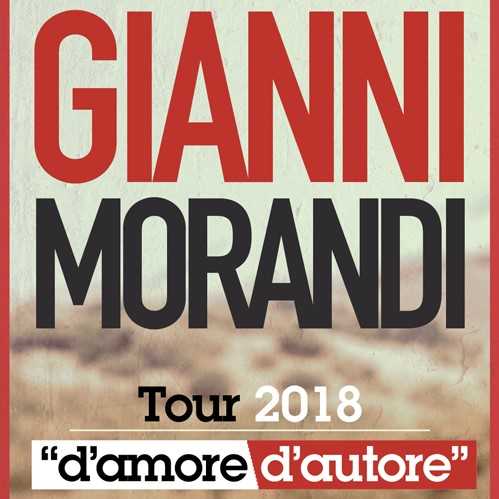 Gianni Morandi, due nuove date del Tour 2018 "D'amore d'autore"