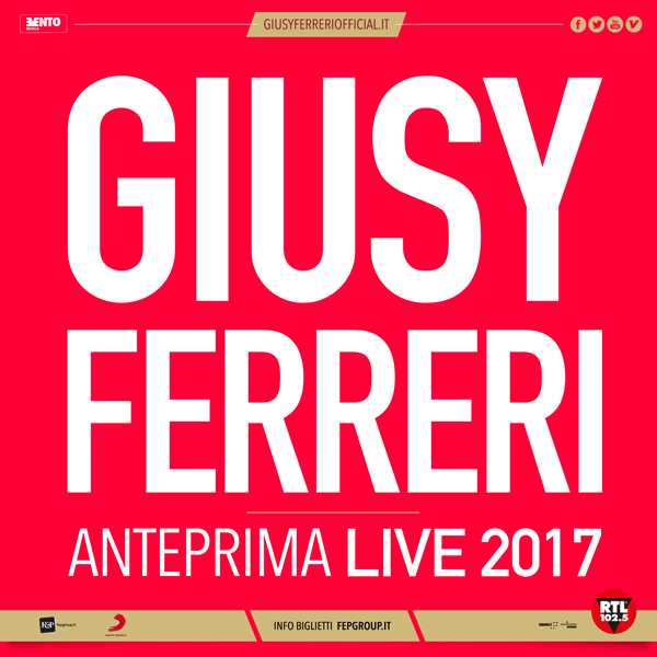 Giusy Ferreri, 2017 ricco tra Sanremo e anteprime Live