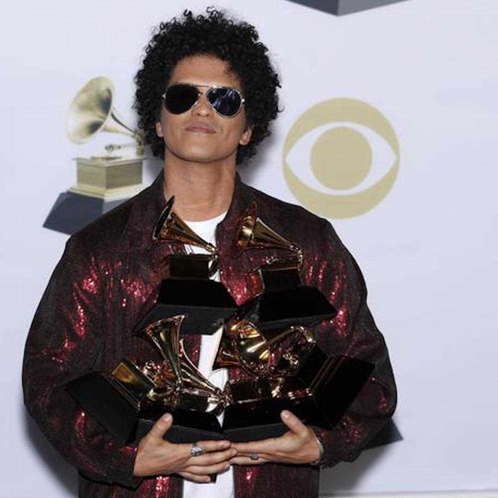 Grammy Awards 2018, Bruno Mars vince tutto