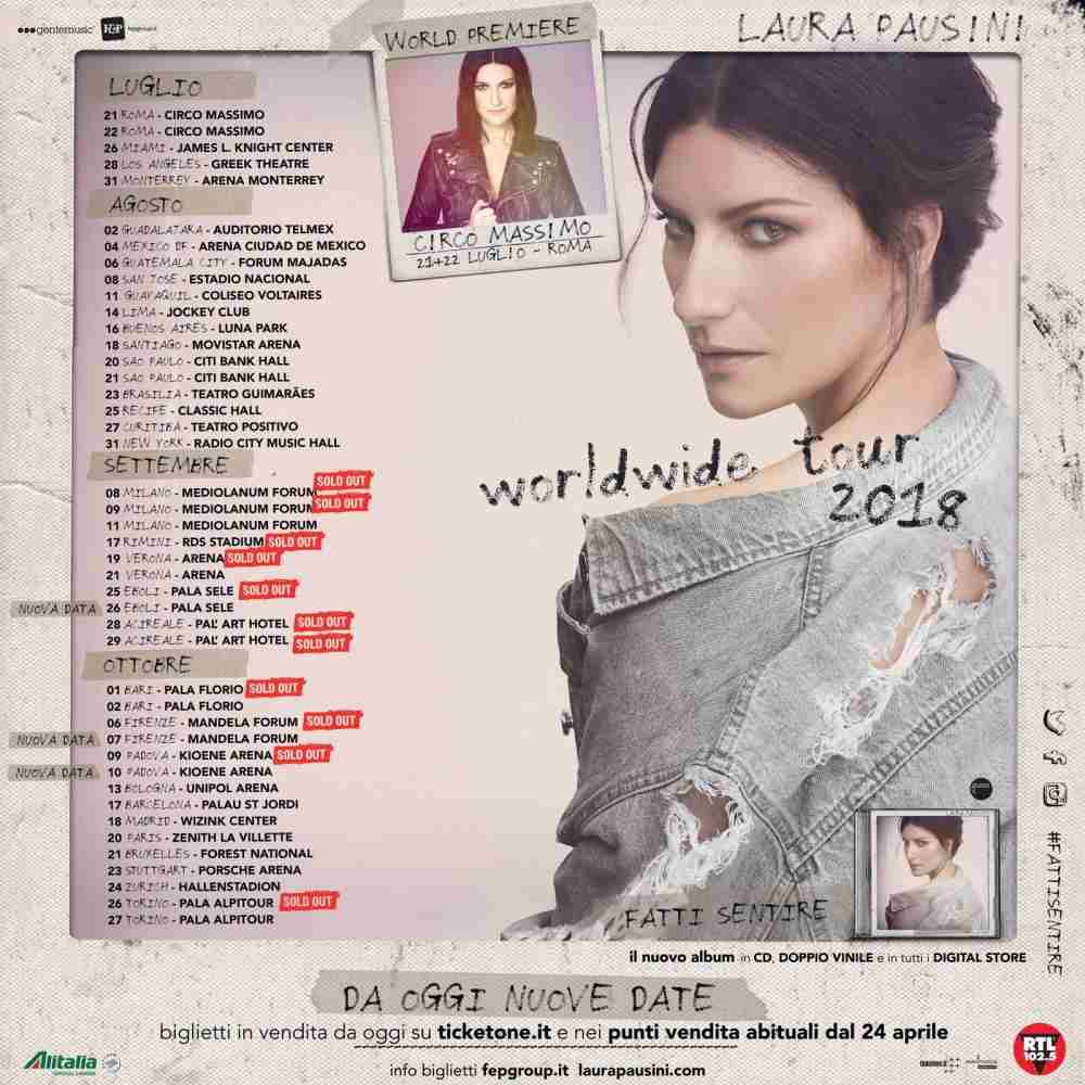 Laura Pausini, data zero a Jesolo