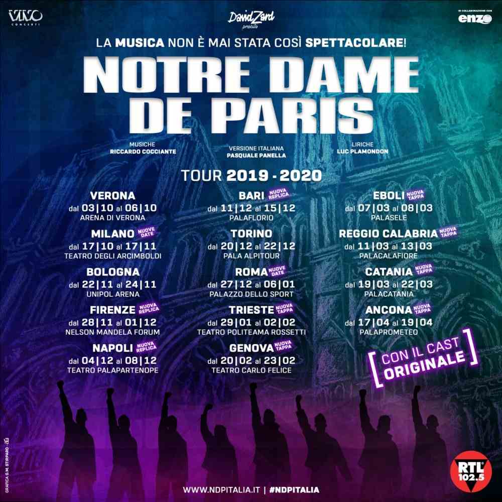 Notre Dame de Paris, nuove date italiane per lo spettacolo