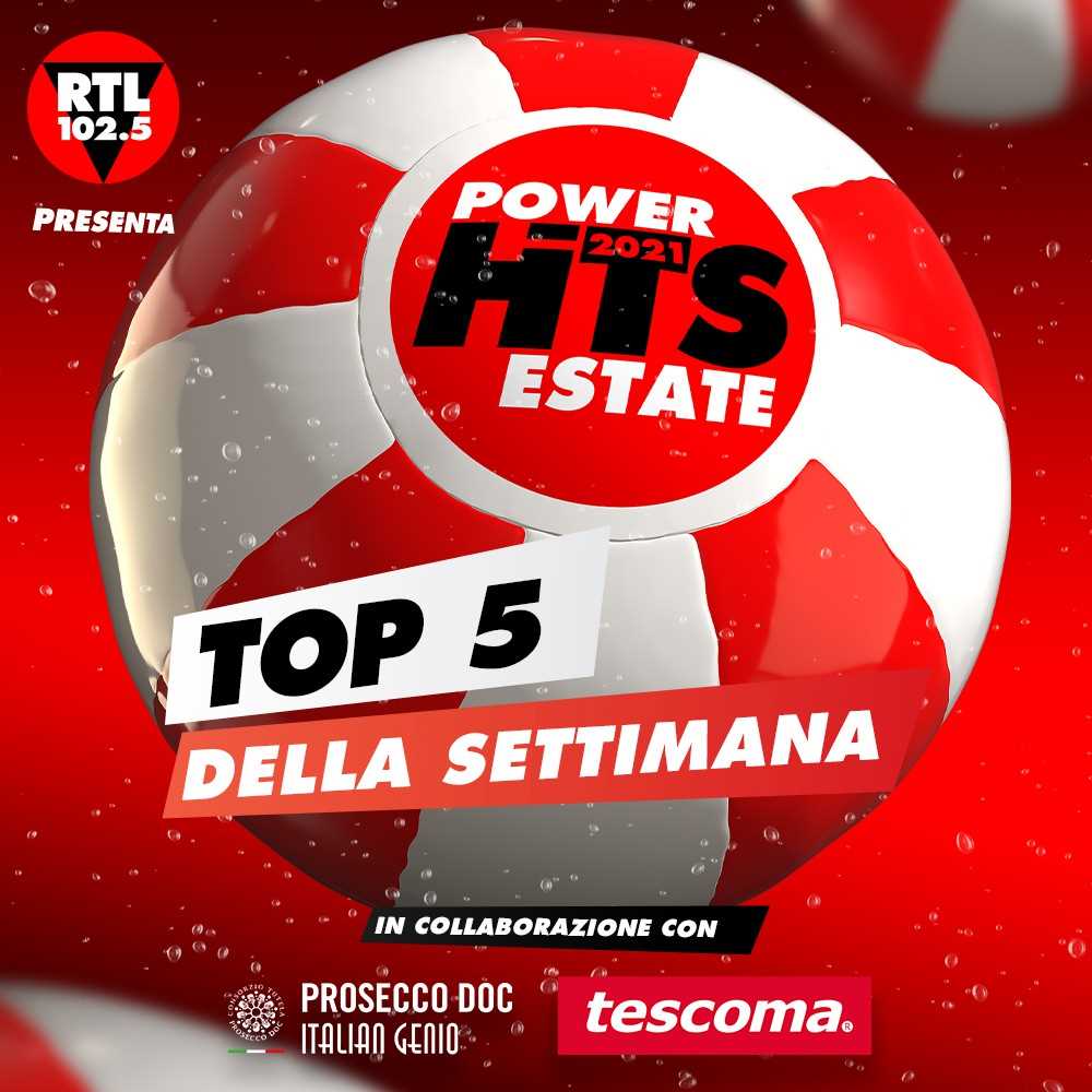 "RTL 102.5 Power Hits Estate 2021”: Marco Mengoni sempre in testa anche nella classifica della decima e ultima settimana