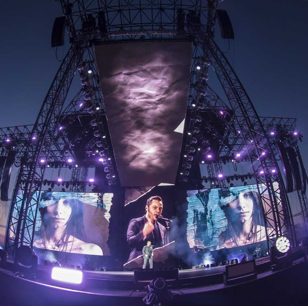 Tiziano Ferro, live contro la paura